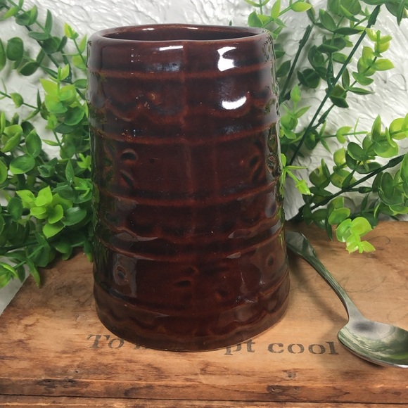 Hull Marcrest VTG 18oz Daisy Dot Stonewear Mug Coffee Tea Beer Drinkware - Picture 4 of 16